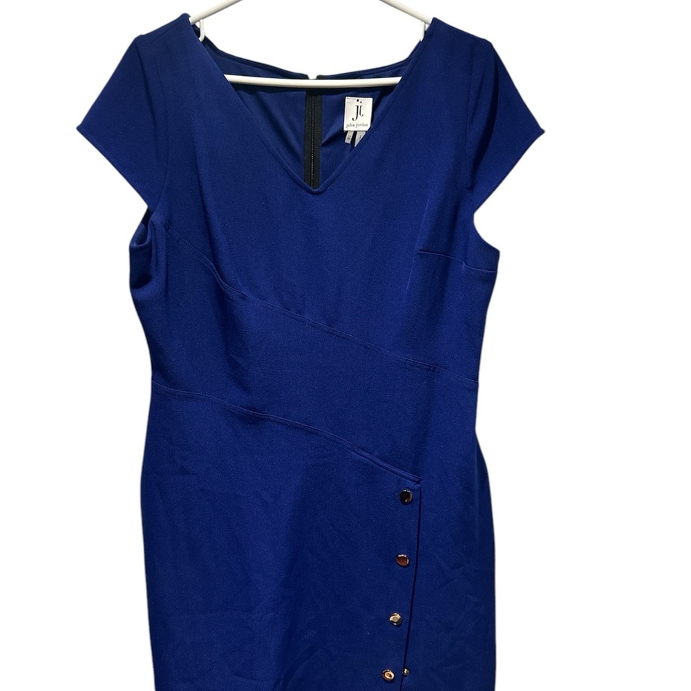 Julia Jordan Royal Blue v neck Mini Dress size 14